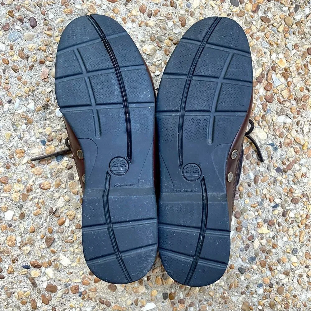 Timberland Men's Leather Deck Boat Classic Shoes Size 9.5